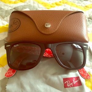 Ray-Ban black with red Logo. Limited Edition Print